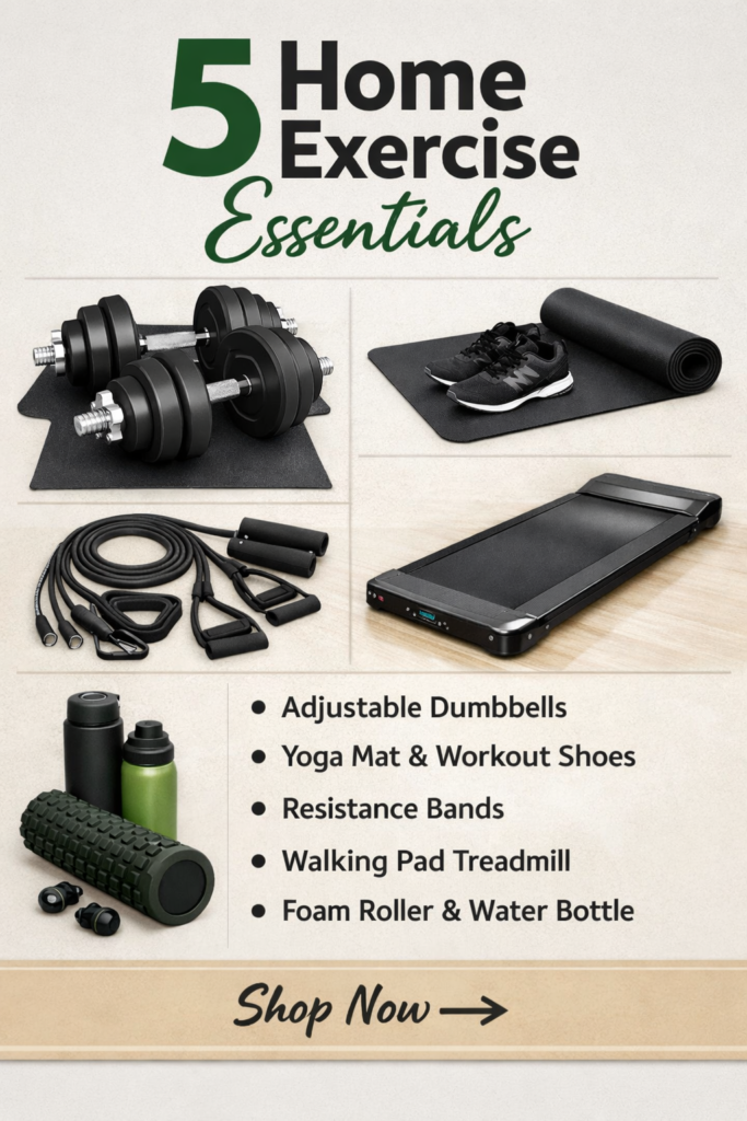 Best Home Exercise Equipment for a Small Space, in Buying Order