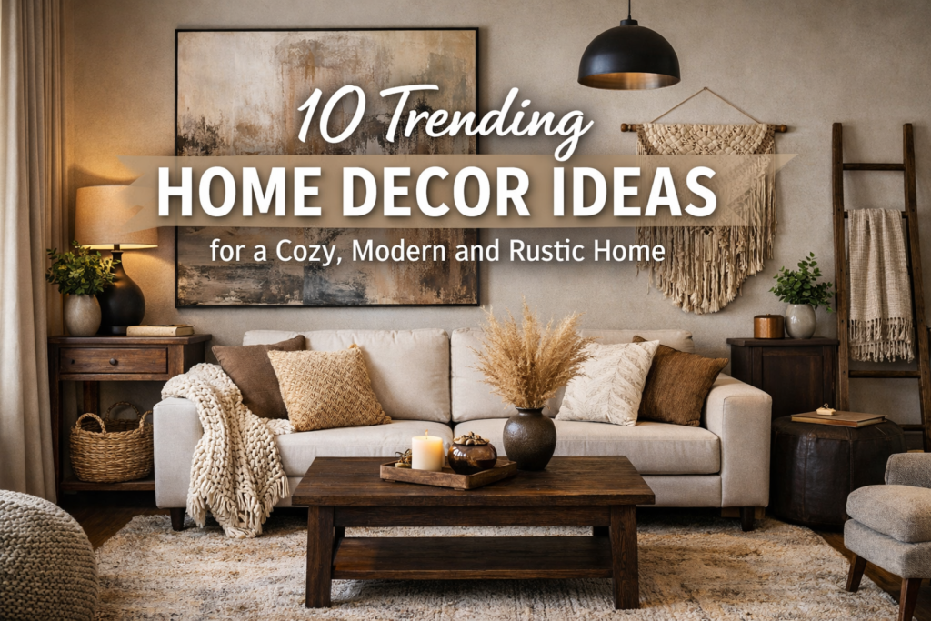 10 Trending Home Decor Ideas for a Cozy, Modern and Rustic Home