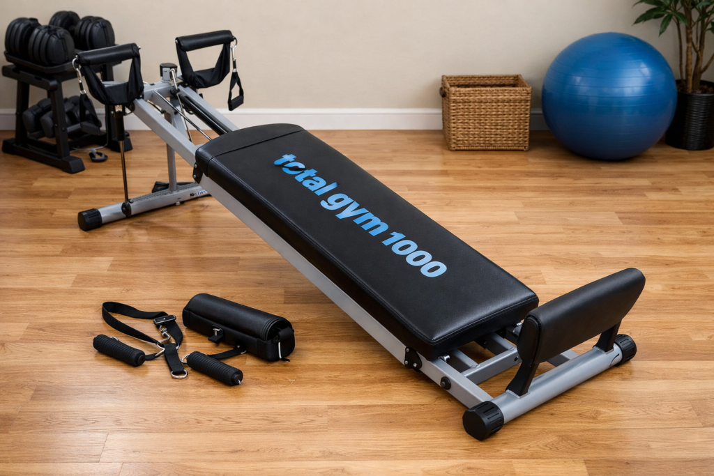 Total Gym 1000 Review. Full Body Workout Machine for Home Exercise